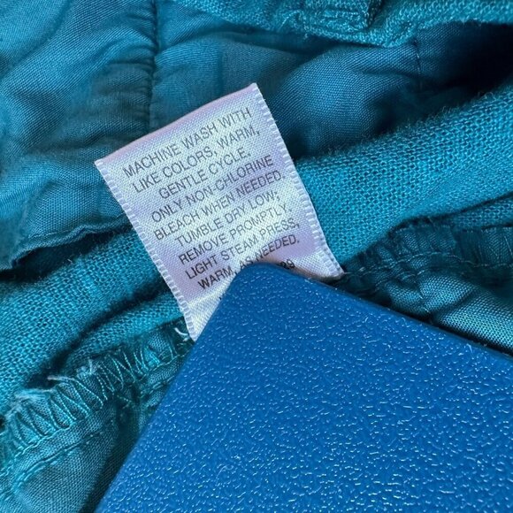 Pendelton Plus Linen Rayon Blue Pants Womens 20W - Picture 9 of 9